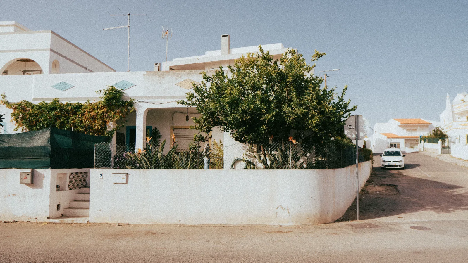 Residential streets and homes in Ferreiras, Albufeira